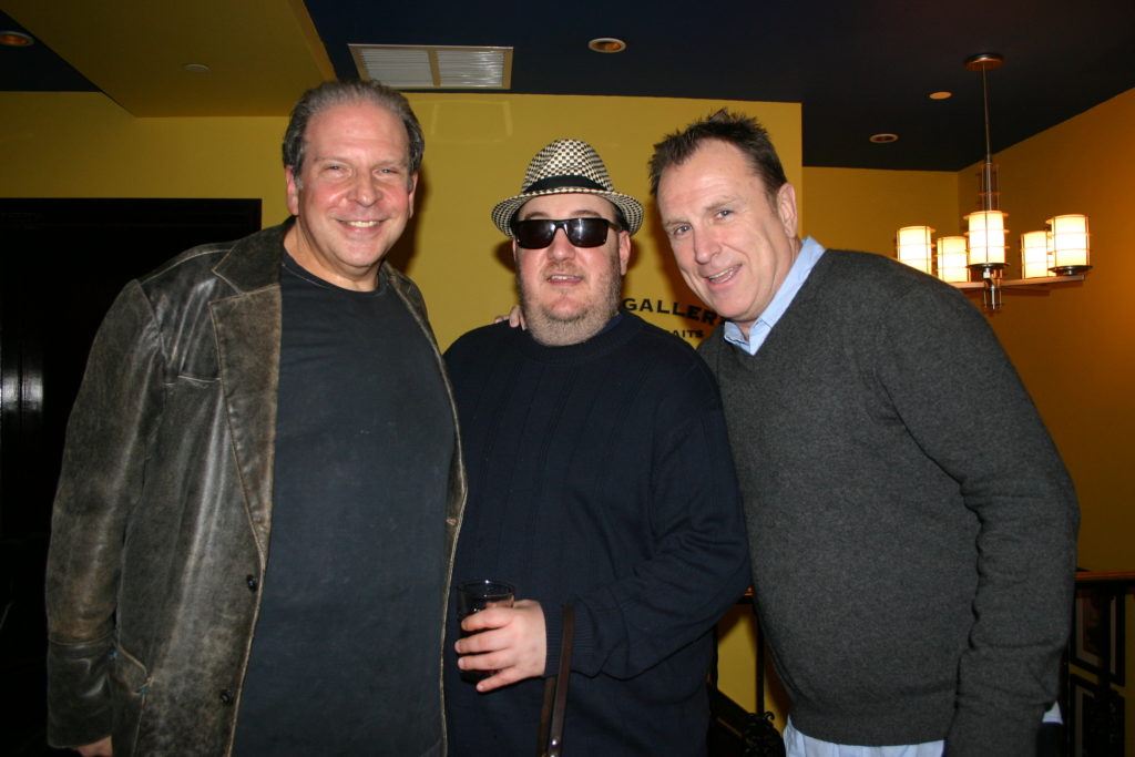 Brian and Quinn and Eddie Brill. LFS 2012JPG. Eddie has appeared on That Real Blind Tech Show.